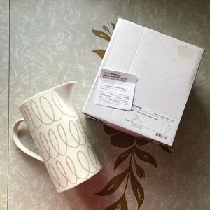 Kate Spade Charlotte Street Grey Porcelain Pitcher